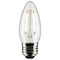 Satco 3 Watt B11 LED Lamp, Clear, Medium Base, 90 CRI, 2700K, 120 Volts S21282 - alternate 3